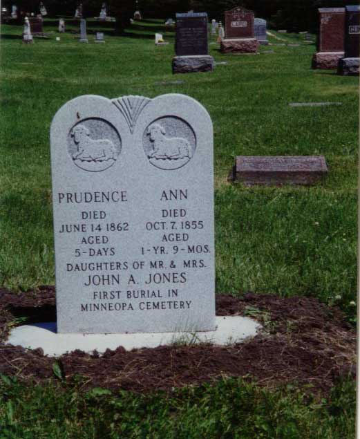 First grave at Minneopa Cemetery - Ann Prudence